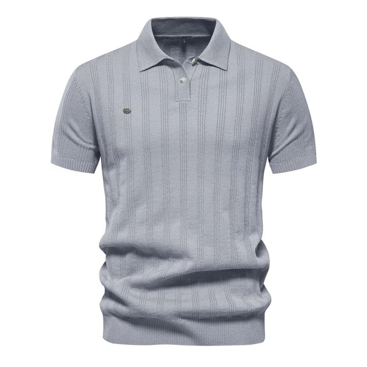 Men's Casual Short-Sleeve Polo Top