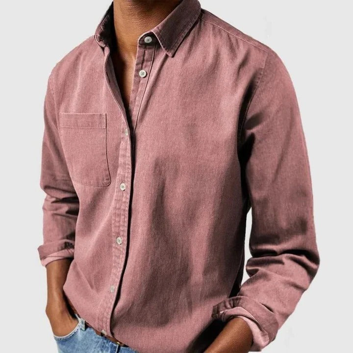 Men's Relaxed Fit Long-Sleeve Shirt