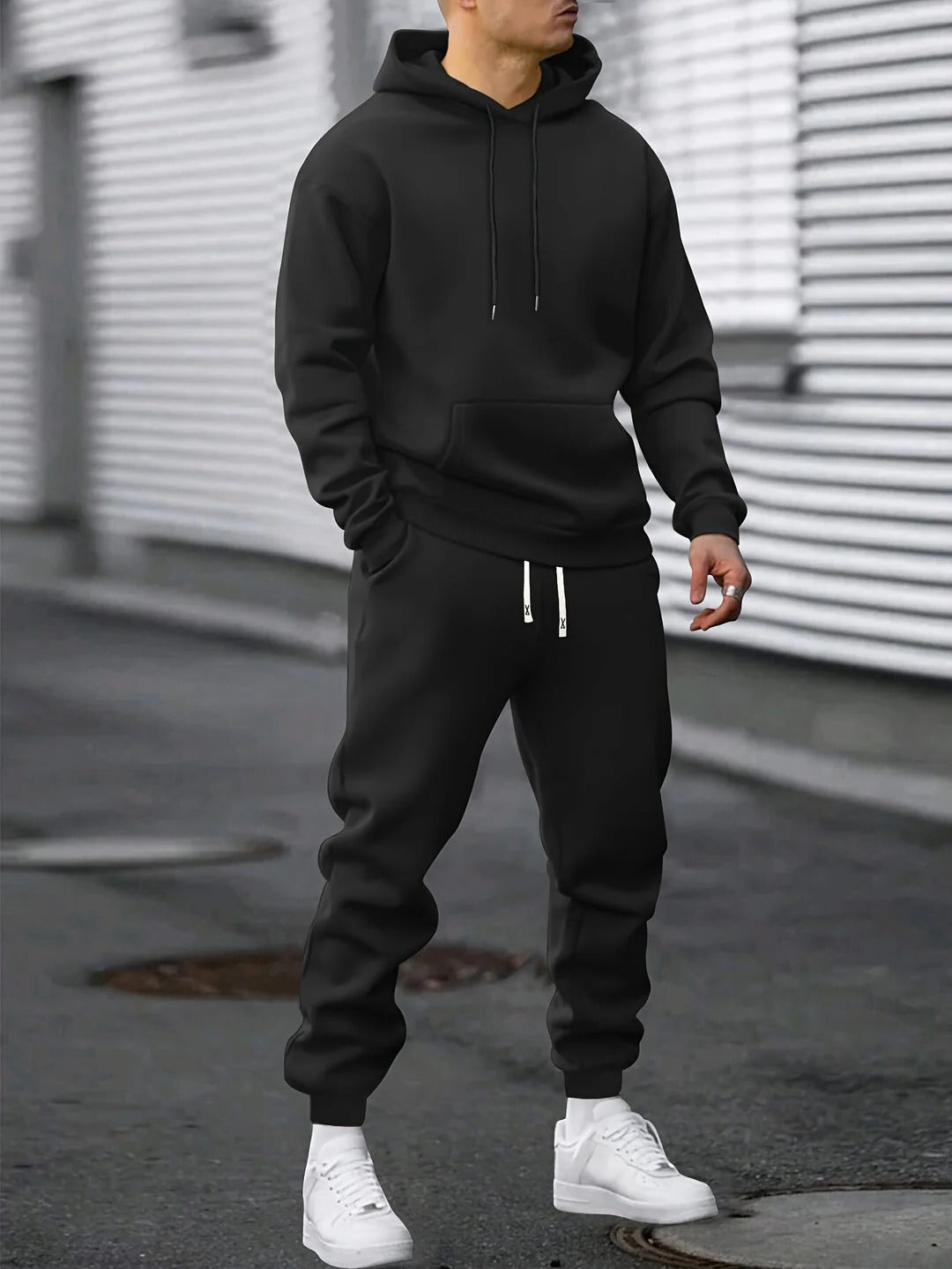 Men's Athletic Hoodie and Jogger Set