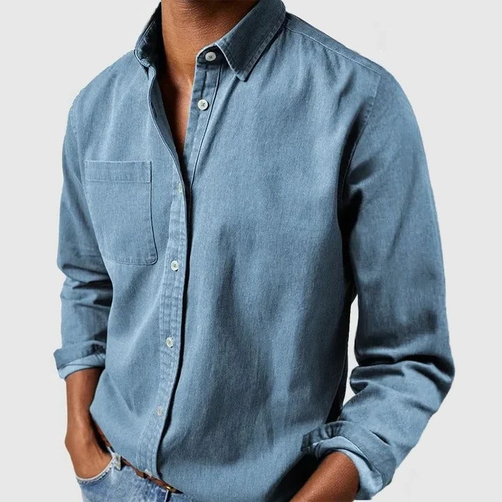 Men's Relaxed Fit Long-Sleeve Shirt