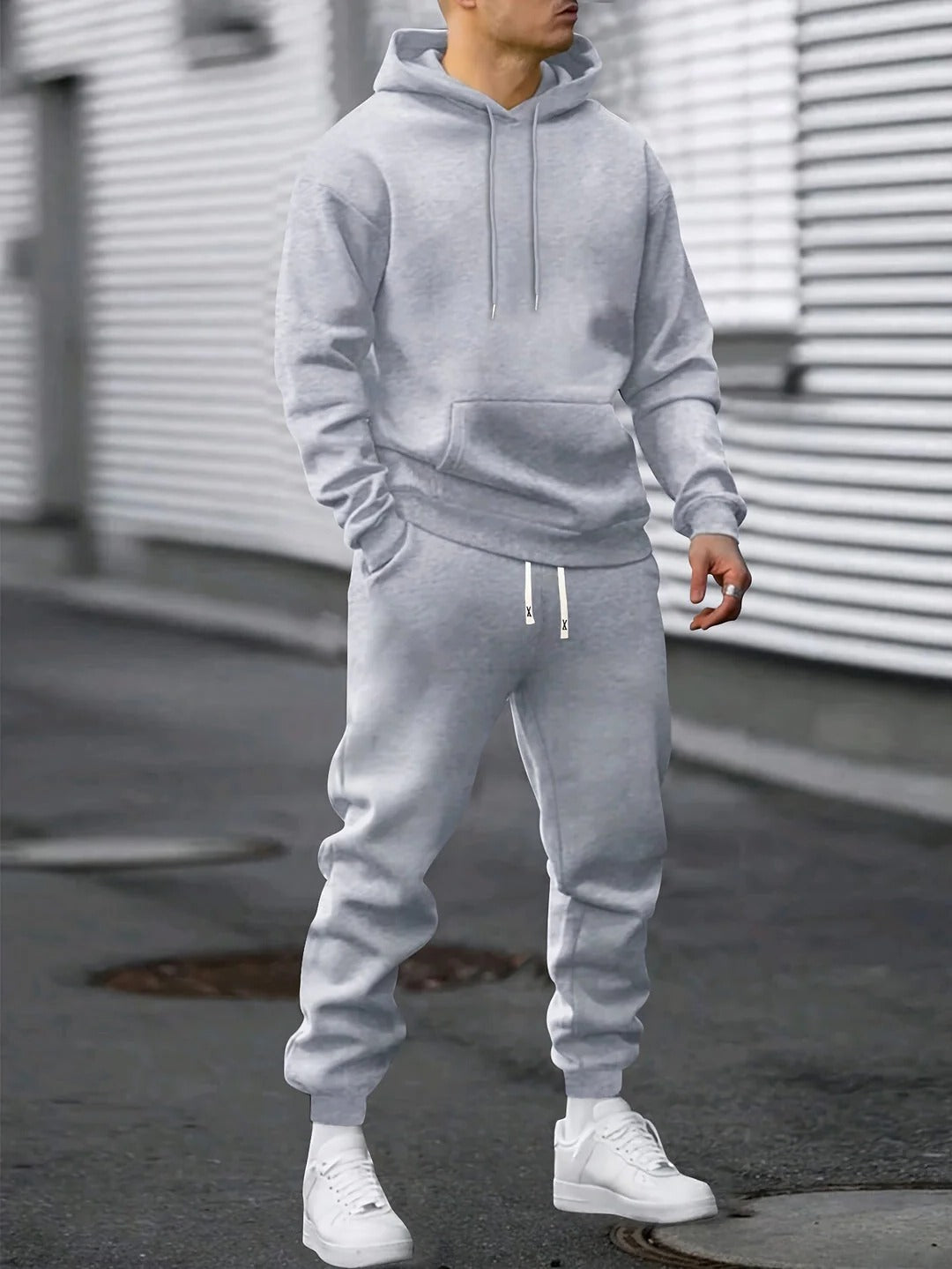 Men's Athletic Hoodie and Jogger Set