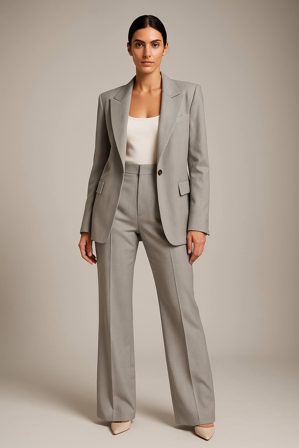 Women's Chic Winter Blazer and Pants Set