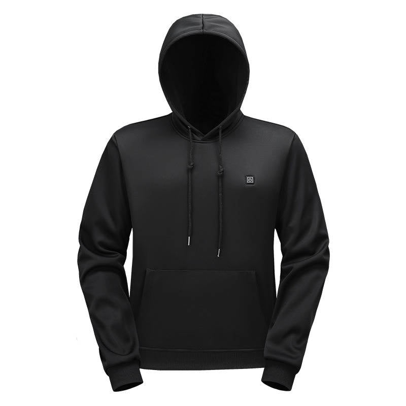 Men's Electric Heated Hoodie with Fleece Lining for Winter Warmth