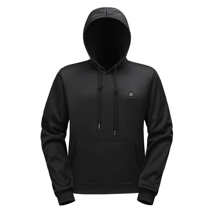Men's Electric Heated Hoodie with Fleece Lining for Winter Warmth