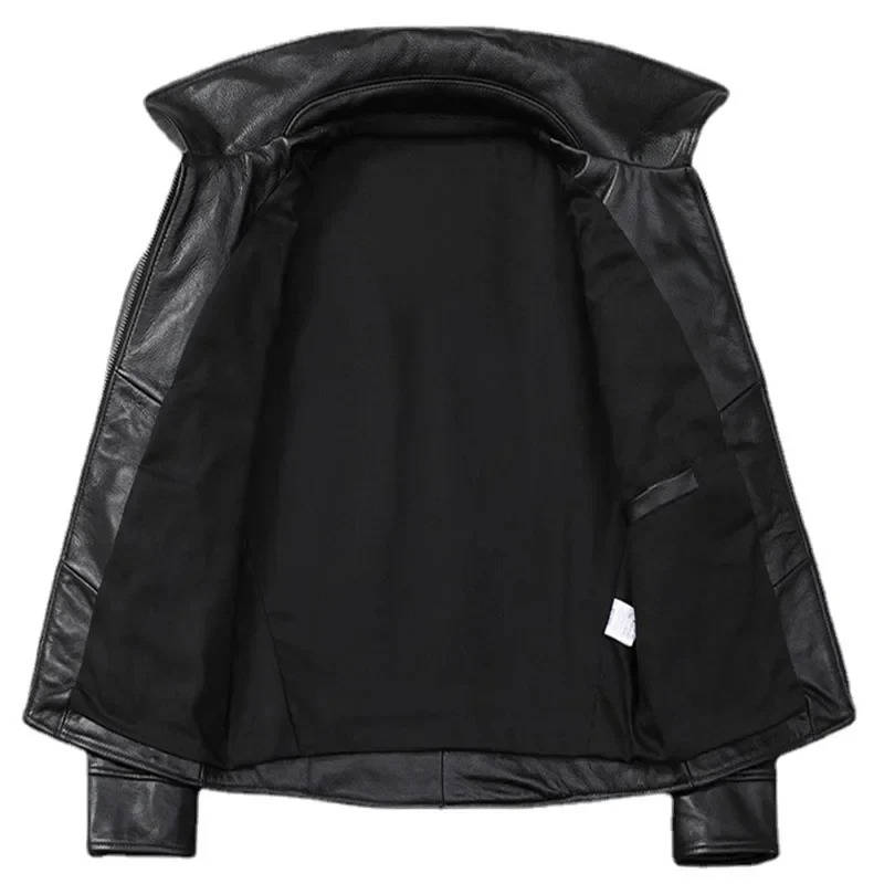 Men's Distressed Leather Motorcycle Jacket