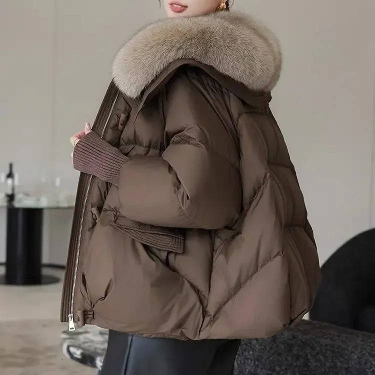 Women's Fur-Collared Puffer Jacket
