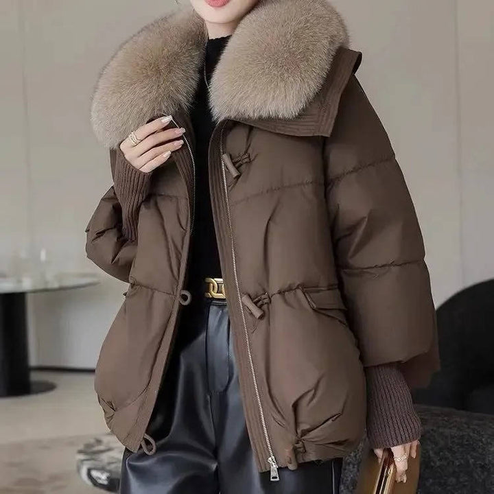 Women's Fur-Collared Puffer Jacket
