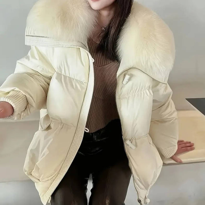 Women's Fur-Collared Puffer Jacket