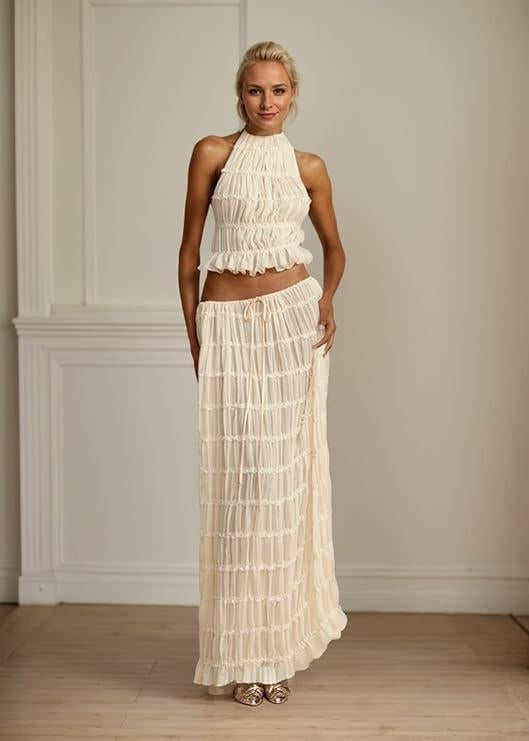 Women's Boho Backless Maxi Dress for Summer