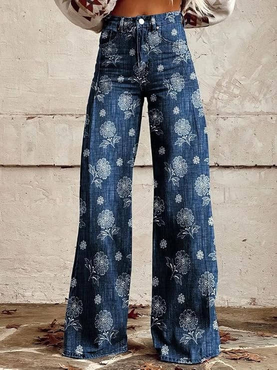 Women's Floral Print Trousers