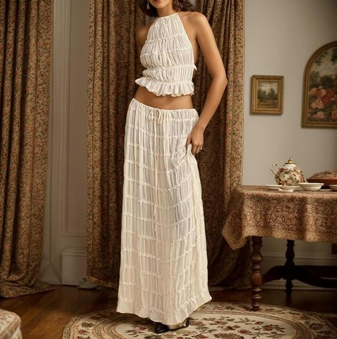 Women's Boho Backless Maxi Dress for Summer