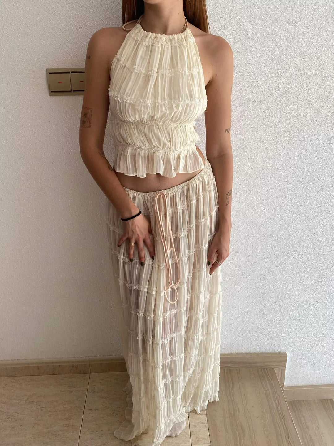 Women's Boho Backless Maxi Dress for Summer