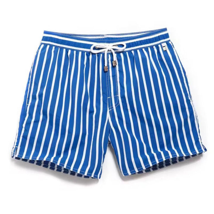 Men's Striped Swim Trunks