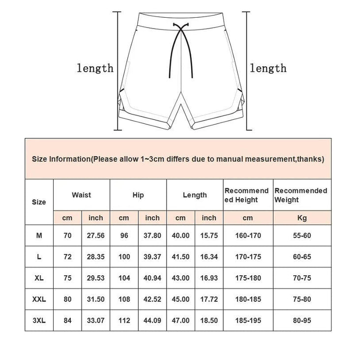 Men's Lightweight Athletic Running Shorts