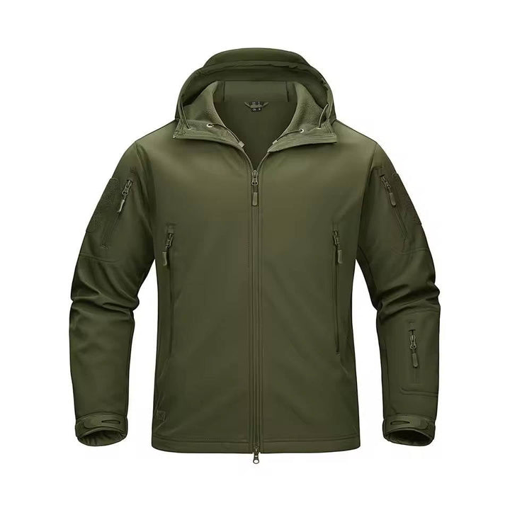 Men's Waterproof Outdoor Work Jacket with Hooded Design