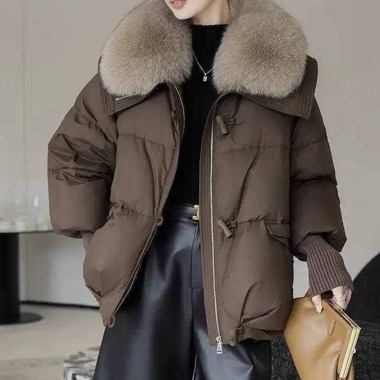 Women's Fur-Collared Puffer Jacket