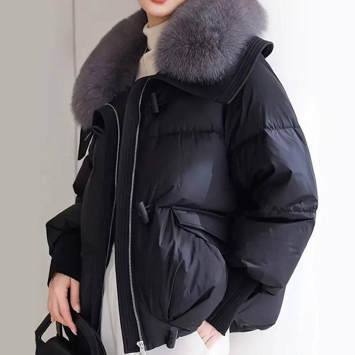 Women's Fur-Collared Puffer Jacket