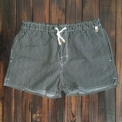 Men's Striped Swim Trunks