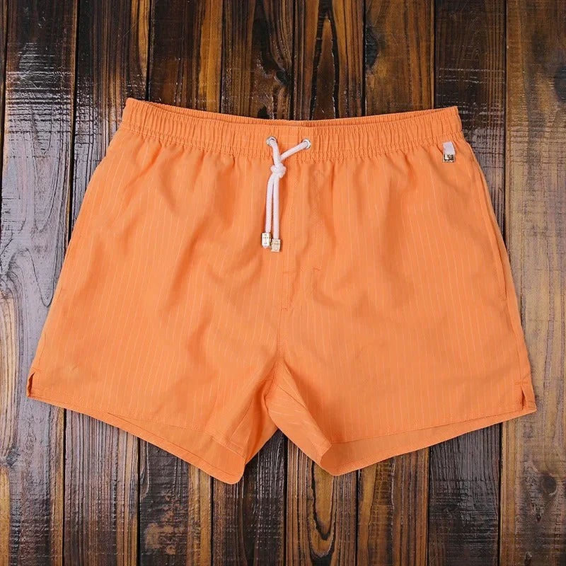 Men's Striped Swim Trunks