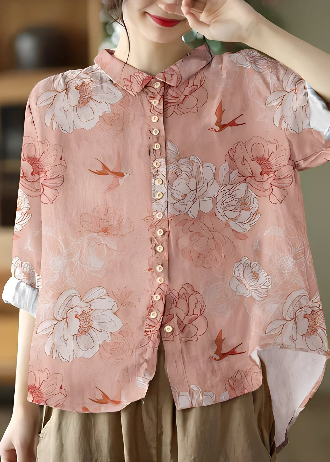 Tianna | Women's Classic Long-Sleeve Blouse