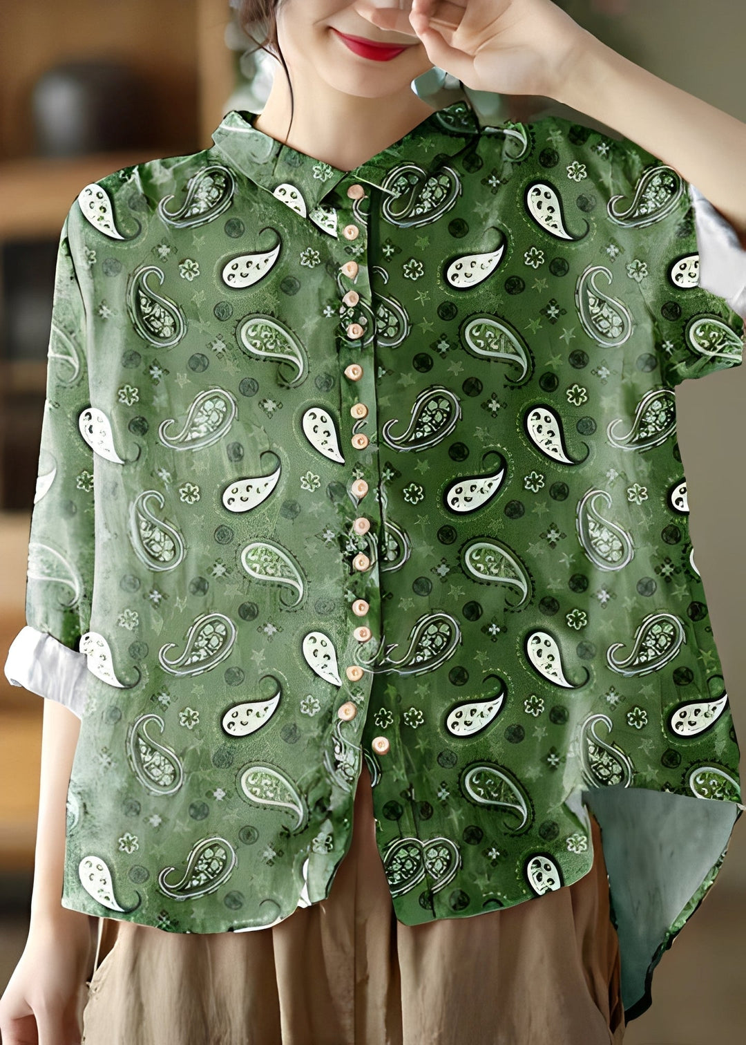 Tianna | Women's Classic Long-Sleeve Blouse