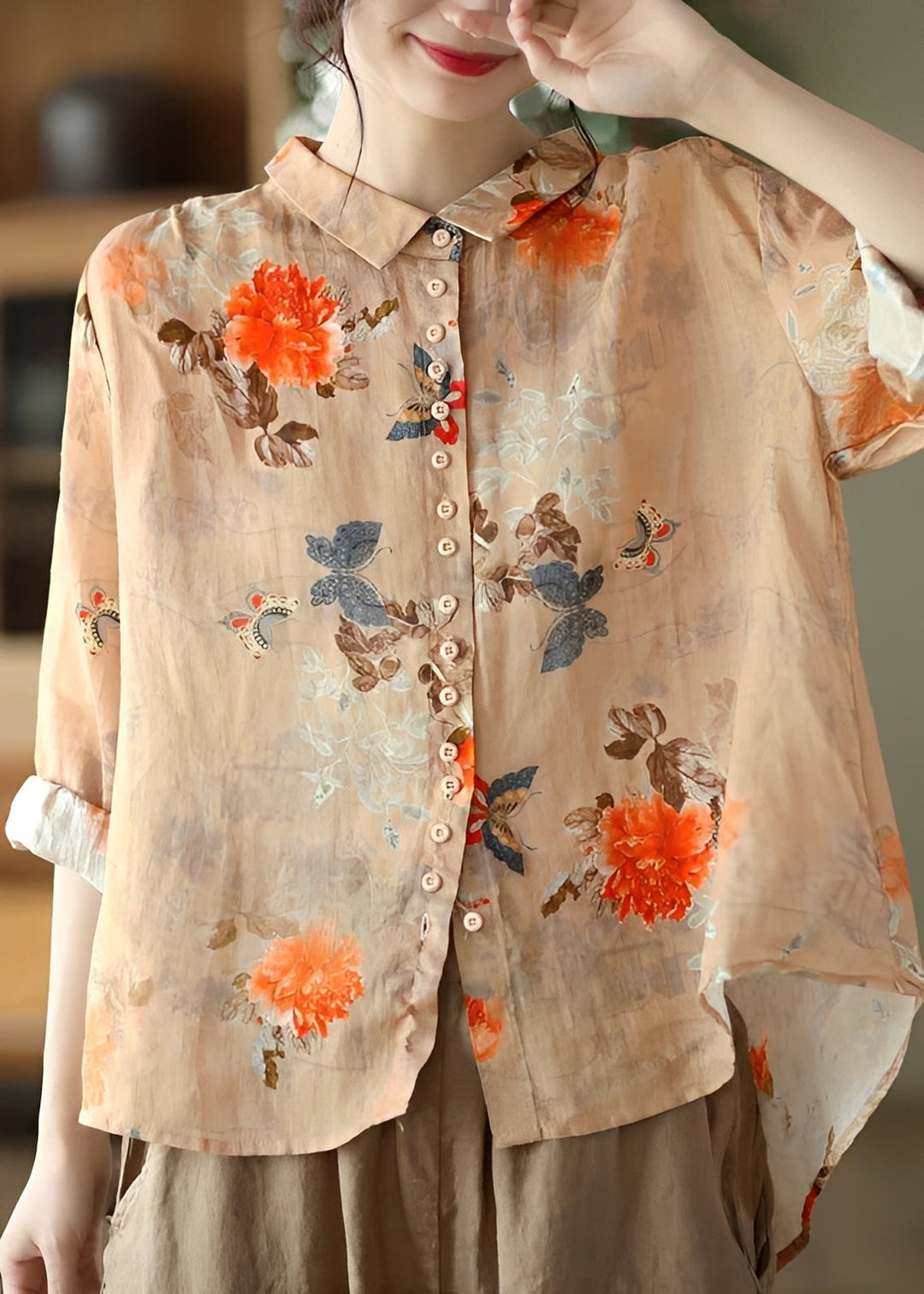 Tianna | Women's Classic Long-Sleeve Blouse