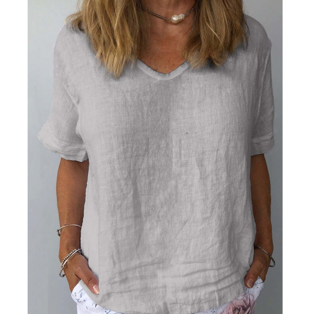 Jamie | Women's Casual Relaxed Fit Short Sleeve Top