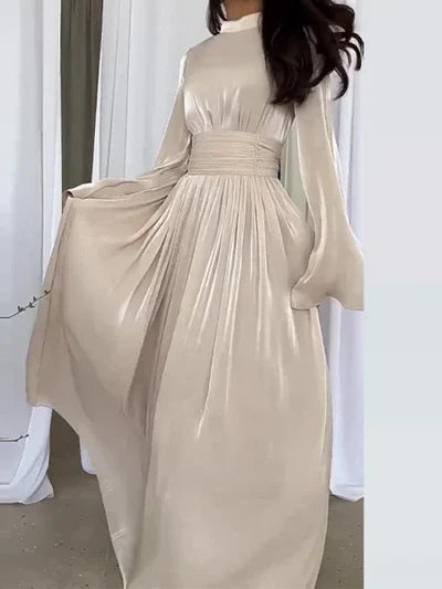 Jocelyn | Women's Long Sleeve A-Line Maxi Dress Alternative