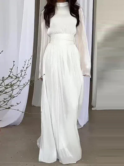 Jocelyn | Women's Long Sleeve A-Line Maxi Dress Alternative