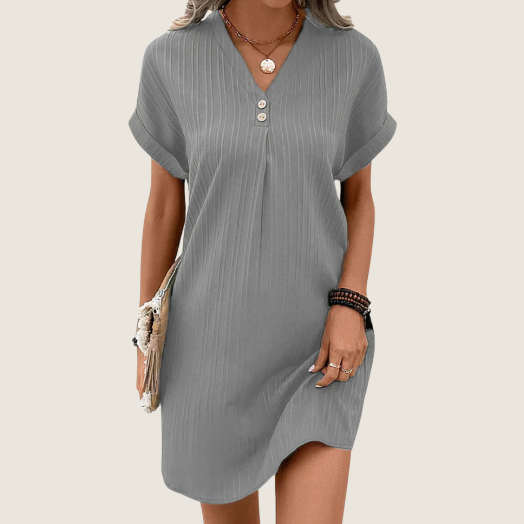 Judie | Women's V-Neck Casual Mini Dress