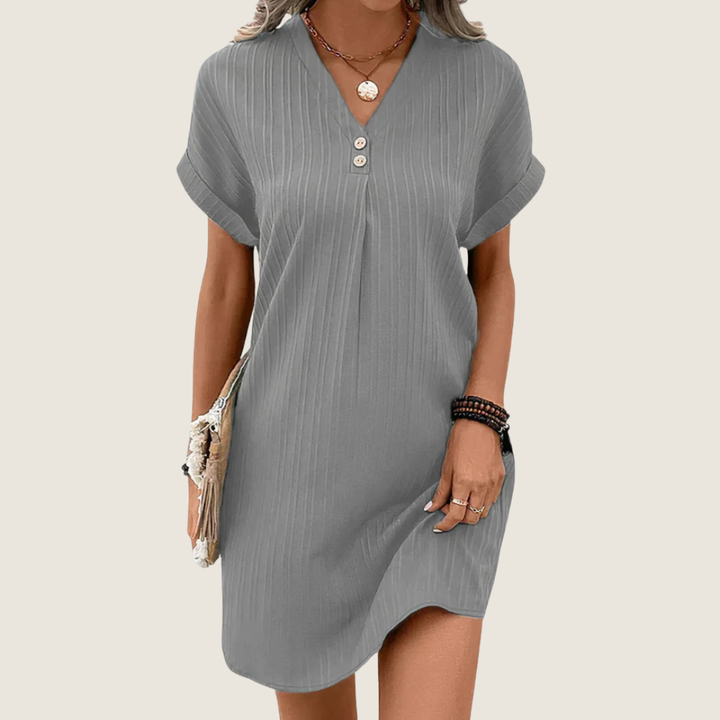 Judie | Women's V-Neck Casual Mini Dress