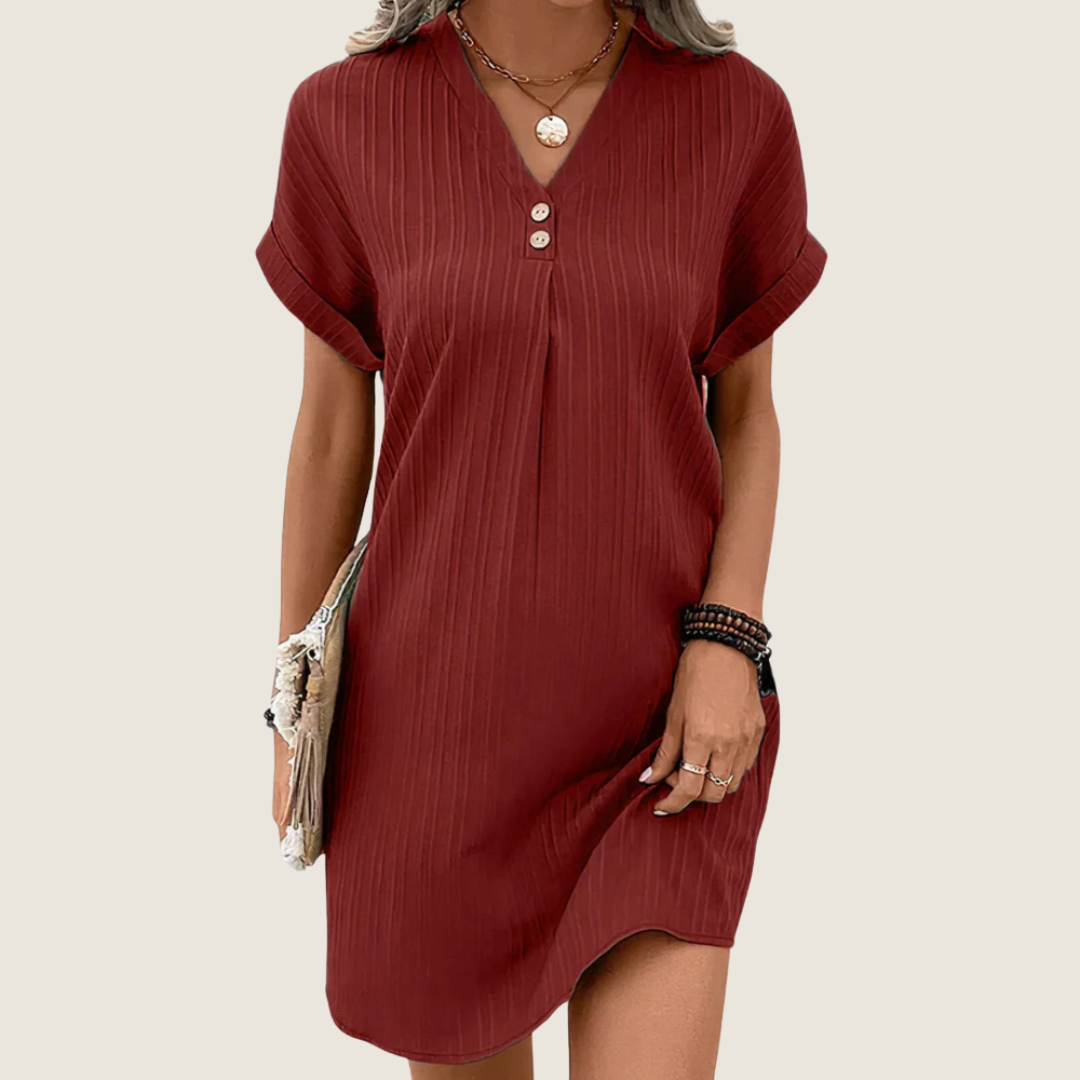 Judie | Women's V-Neck Casual Mini Dress