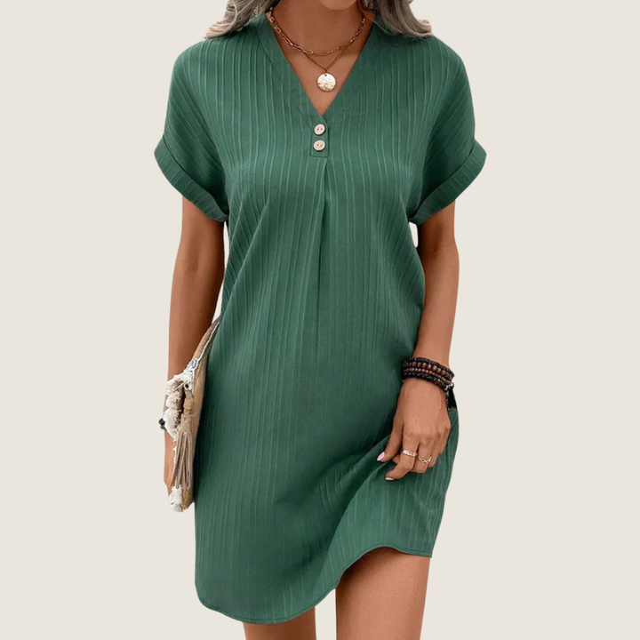 Judie | Women's V-Neck Casual Mini Dress