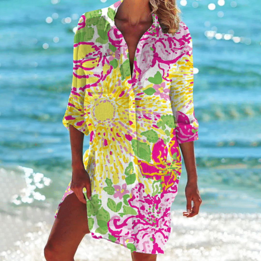Karen | Women's Casual Button-Down Mini Dress