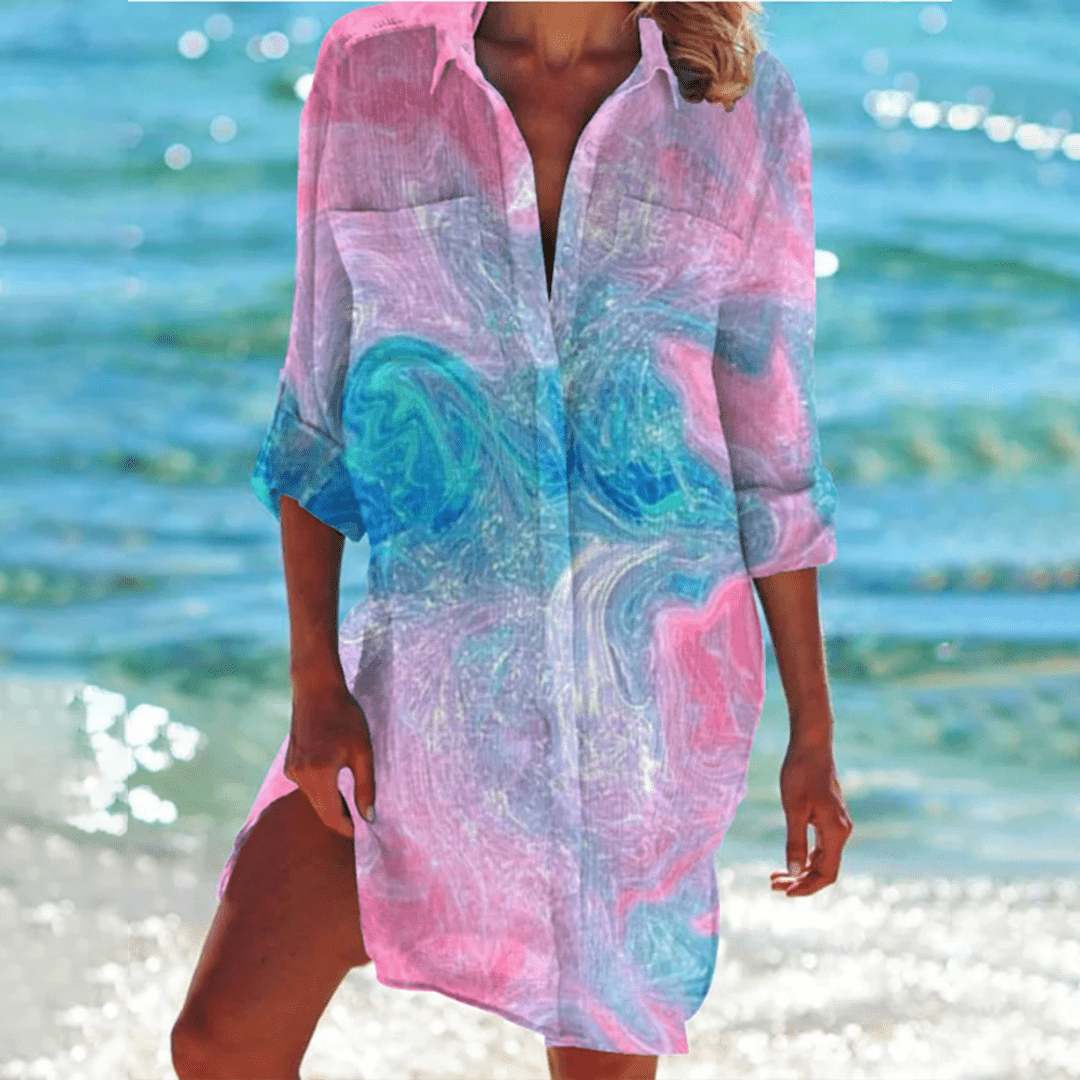 Karen | Women's Casual Button-Down Mini Dress
