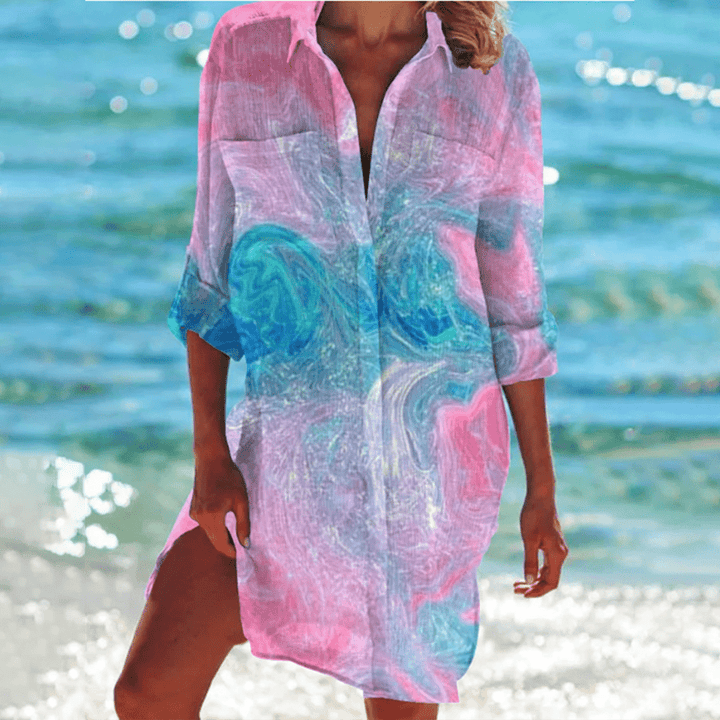 Karen | Women's Casual Button-Down Mini Dress