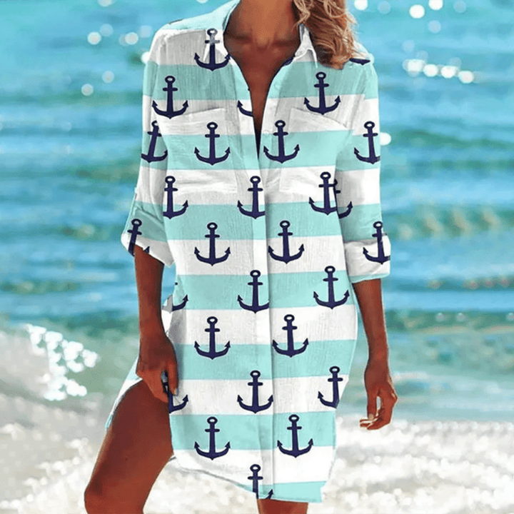 Karen | Women's Casual Button-Down Mini Dress