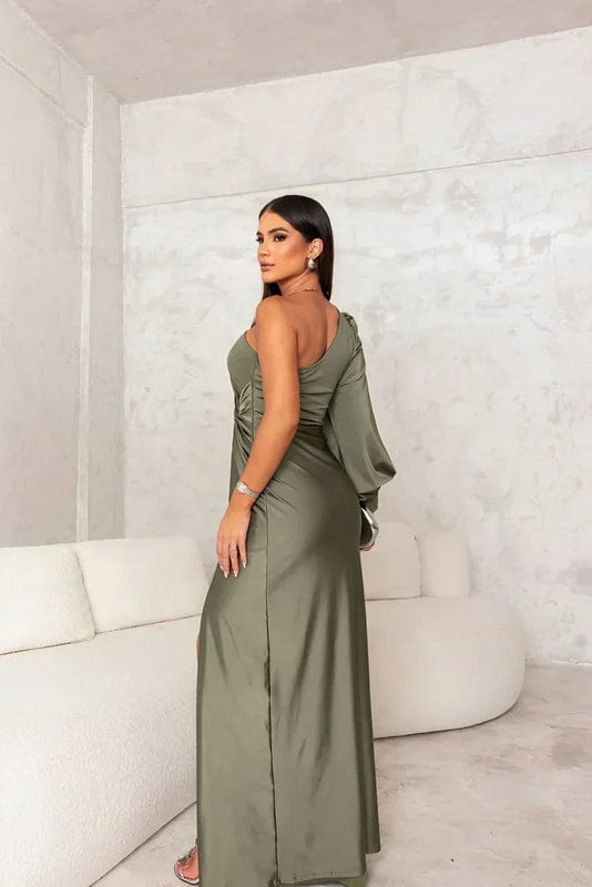 Karen | Women's One Shoulder Maxi Evening Dress