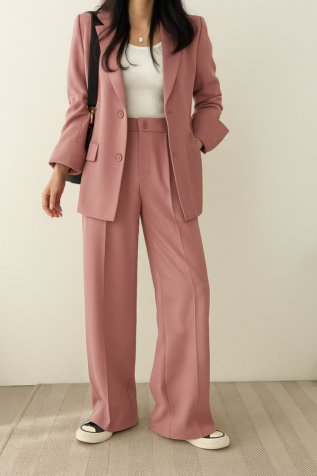 Kate | Women's Wide Leg Two-Piece Suit Ensemble