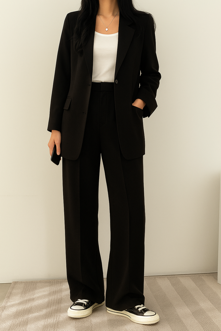 Kate | Women's Wide Leg Two-Piece Suit Ensemble