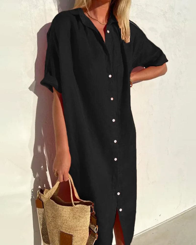 Katelyn | Women's Casual Button-Down Midi Dress