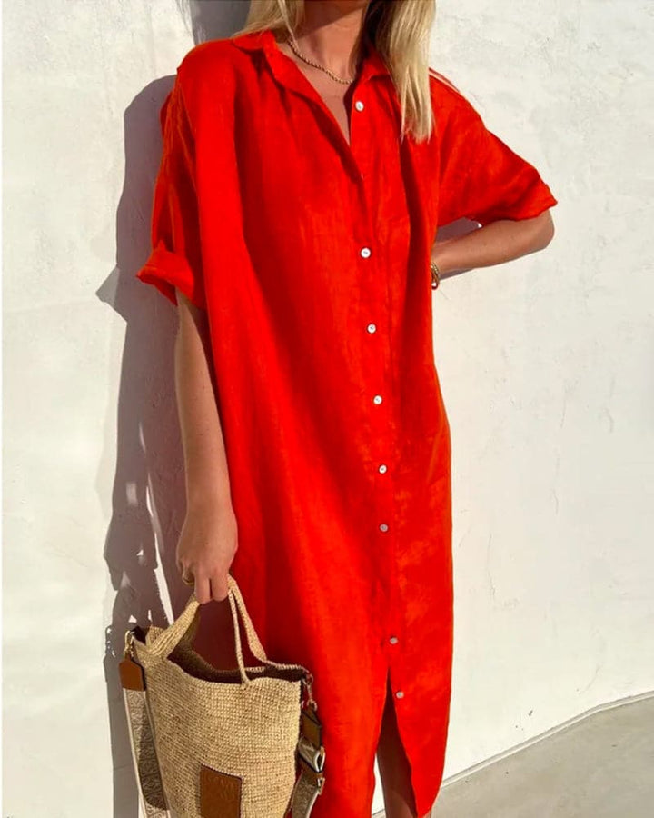 Katelyn | Women's Casual Button-Down Midi Dress