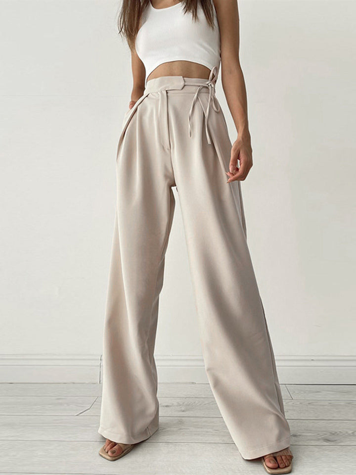 Katherine | Women's High-Waisted Wide Leg Trousers