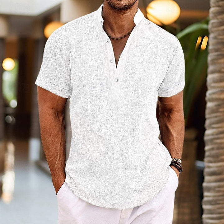 Ken | Men's Casual Short Sleeve Henley Top