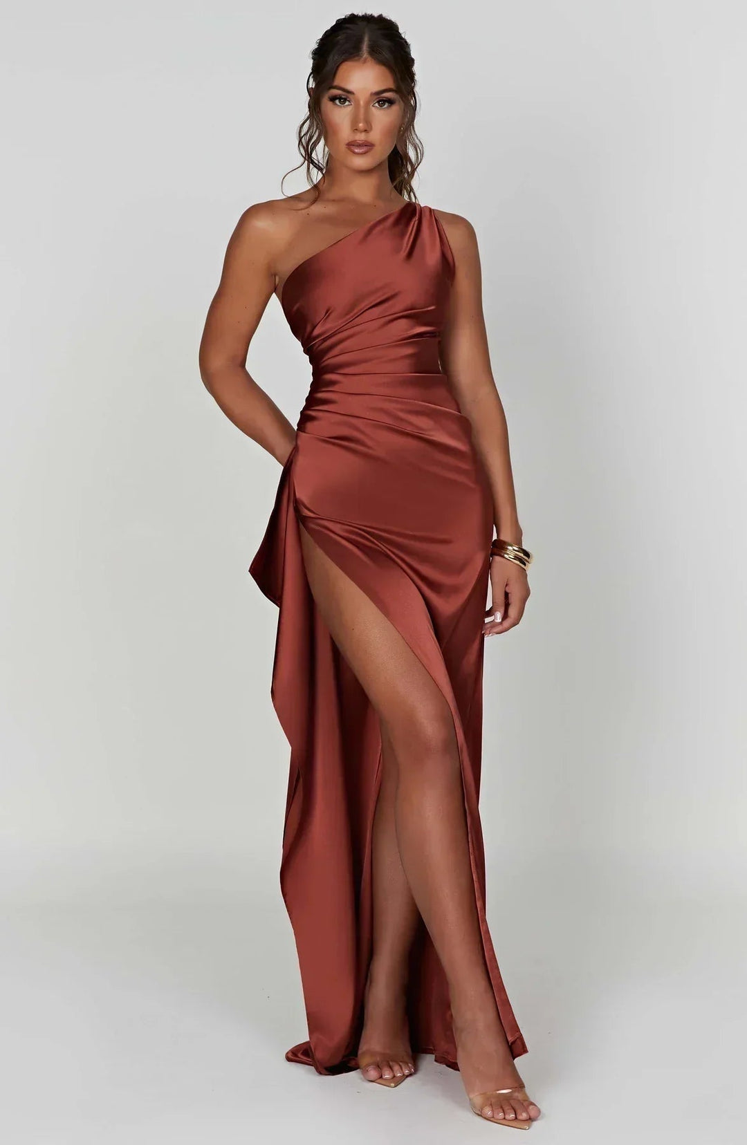 Kendra | Women's One Shoulder Long Maxi Dress