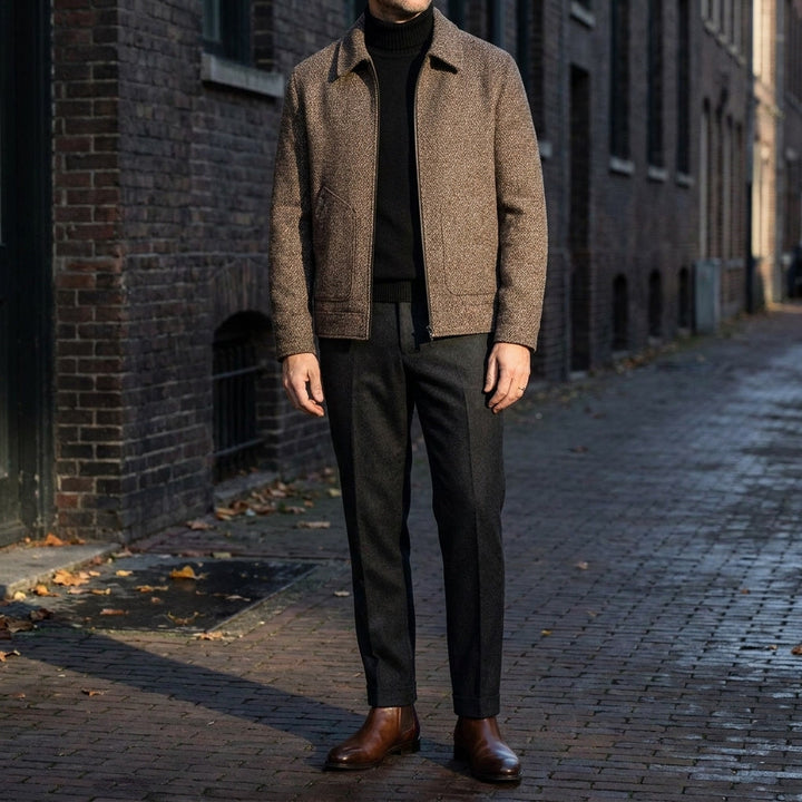 Men's Knit Wool Jacket