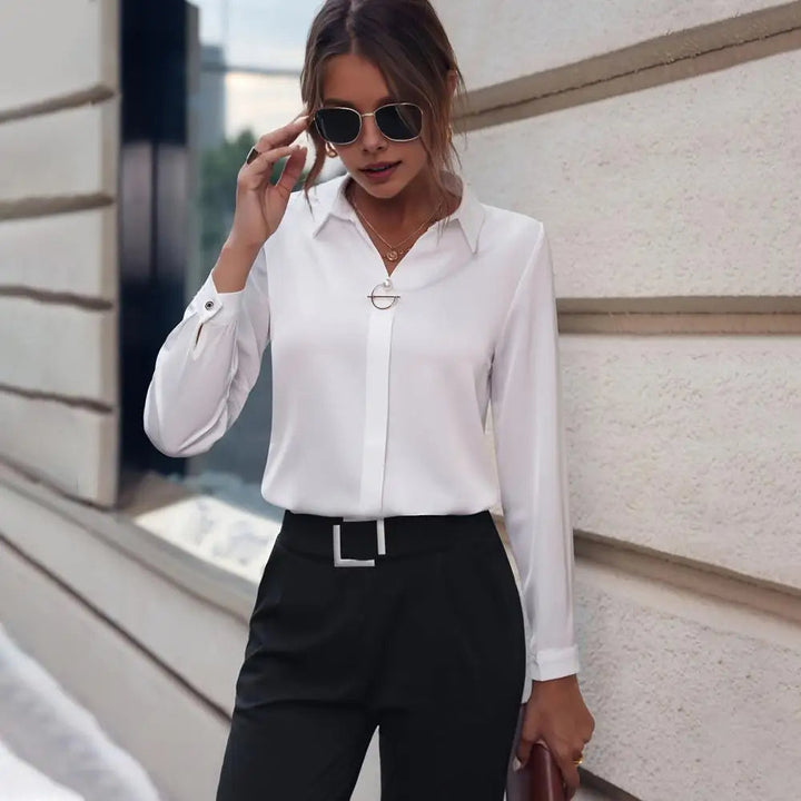 Kiara | Women's Long Sleeve Button-Down Shirt