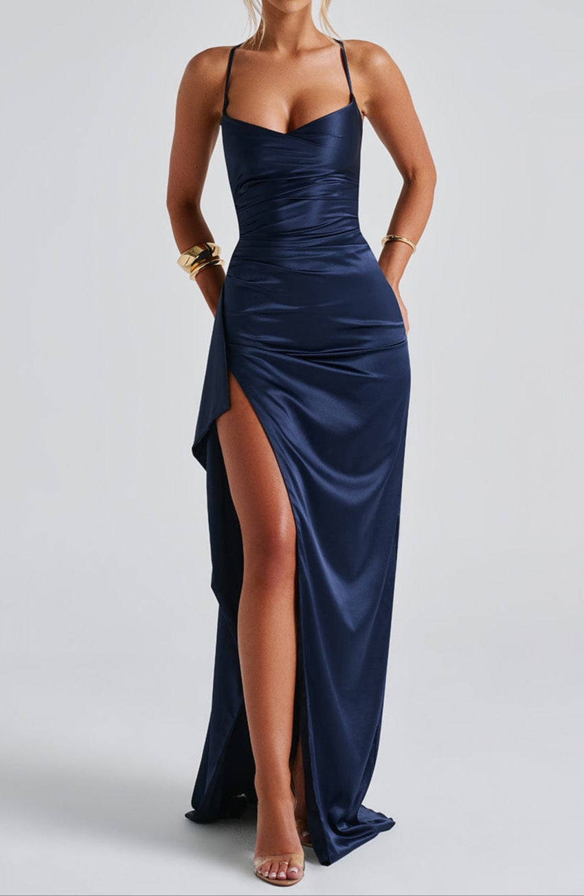 Kim | Women's Spaghetti Strap Long Dress