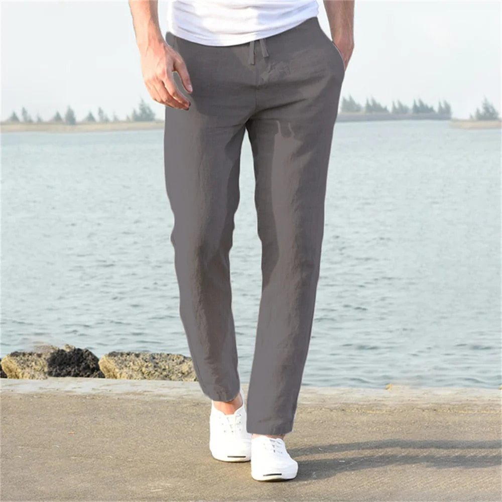 James | Men's Casual Lightweight Linen Pants