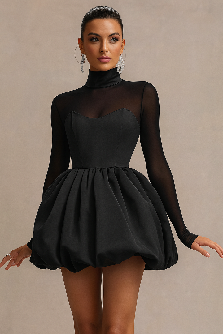 Kristen | Women's Long Sleeve Fit and Flare Dress